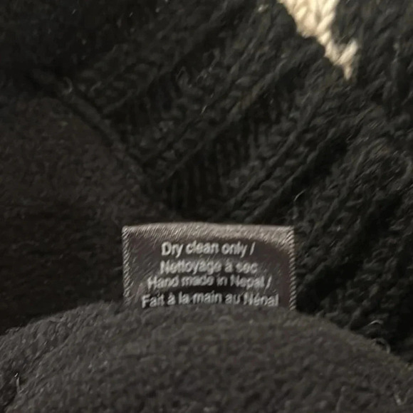 Lost Horizons Wool Handknit Chunky Knit Cardigan Sweater NWT Size XXS Cowichan - Picture 10 of 12